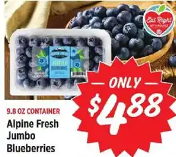 Rouses Alpine Fresh Jumbo Blueberries offer