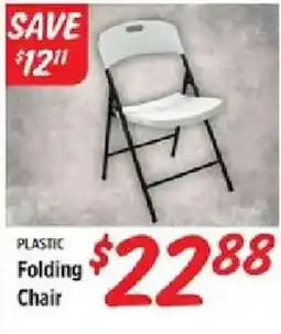 Rouses Plastic Folding Chair offer
