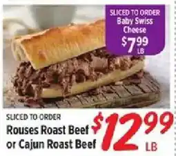 Rouses Rouses Roast Beef or Cajun Roast Beef offer