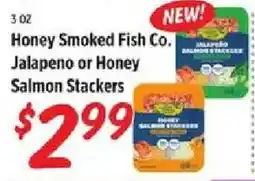 Rouses Honey Smoked Fish Co. Jalapeno or Honey Salmon Stackers offer