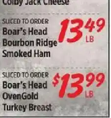 Rouses Boar's Head Bourbon Ridge Smoked Ham offer