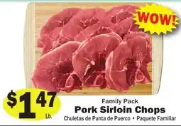 Sellers Bros Family Pack Pork Sirloin Chops offer
