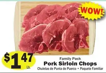 Family Pack Pork Sirloin Chops