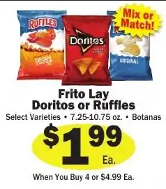 Sellers Bros Frito Lay Doritos or Ruffles offer