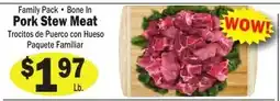 Sellers Bros Family Pack Bone In Pork Stew Meat offer