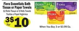 Sellers Bros Fiора Essentials Bath Tissue or Paper Towels offer