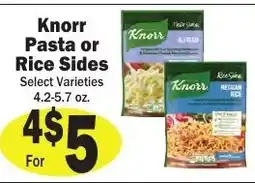 Sellers Bros Knorr pasta or rice sides offer