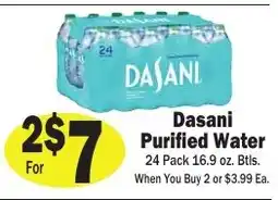 Sellers Bros Dasani purified water offer