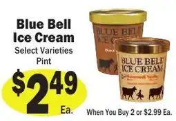 Sellers Bros Blue Bell Ice Cream offer