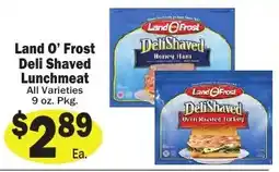 Sellers Bros Land O Frost deli shaved lunchmeat offer