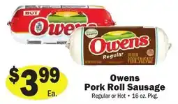 Sellers Bros Owens Pork Roll Sausage offer