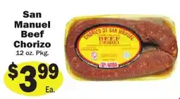 Sellers Bros San Manuel Beef Chorizo offer