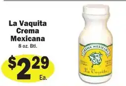 Sellers Bros La Vaquita crema mexicana offer