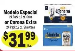 Sellers Bros Modelo Especial or Corona Extra offer