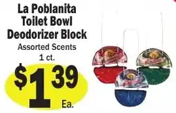 Sellers Bros La Poblanita toilet bowl deodorizer block offer