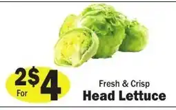 Sellers Bros Fresh & Crisp Head Lettuce offer