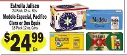 Sellers Bros Estrella Jalisco, Modelo Especial, Pacifico, Clara or Dos Equis offer