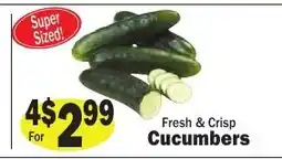 Sellers Bros Fresh & Crisp Cucumbers offer