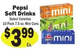 Sellers Bros Pepsi soft drinks offer