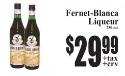 Baja Ranch Fernet-Blanca Liqueur offer