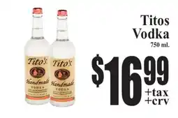 Baja Ranch Tito's Vodka offer