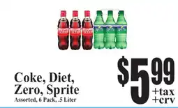 Baja Ranch Coke, Diet, Zero, Sprite offer