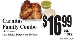 Baja Ranch Carnitas Family Combo offer