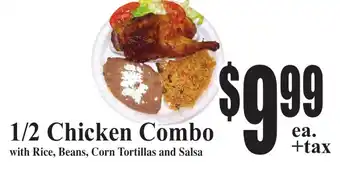 Baja Ranch 1/2 Chicken Combo offer