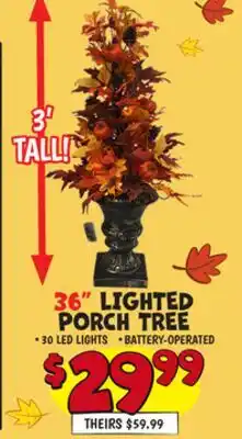 Ollie's 36 LIGHTED PORCH TREE offer