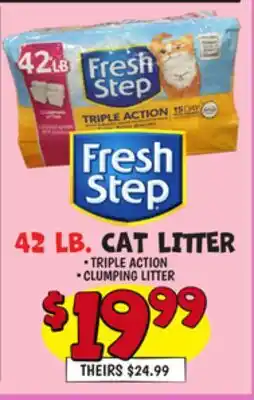 Ollie's FRESH STEP CAT LITTER offer