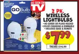 Ollie's 2 PK. WIRELESS LIGHTBULBS offer
