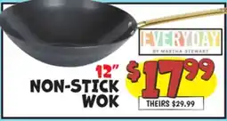 Ollie's 12 NON-STICK WOK offer