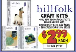Ollie's hillfolk CRAFT KITS offer