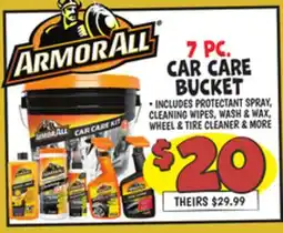 Ollie's ARMORALL 7 PC. CAR CARE BUCKET offer