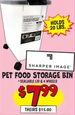 Ollie's PET FOOD STORAGE BIN offer