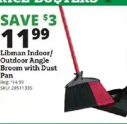 Rural King Libman Indoor/Outdoor Angle Broom with Dust Pan offer