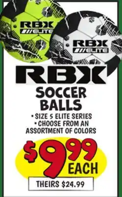Ollie's RBX SOCCER BALLS offer