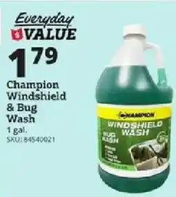 Rural King Champion windshield & bug wash offer