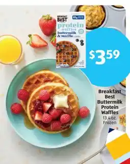 Aldi Breakfast Best Buttermilk Protein Waffles offer