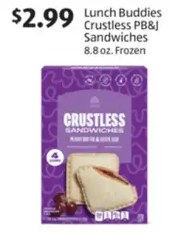 Aldi Lunch Buddies Crustless PB&J Sandwiches offer