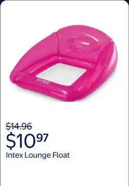 Walmart Intex Pink Transparent Lounge Float offer