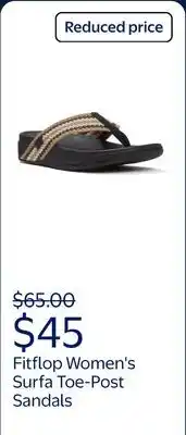 Walmart Fitflop Women's Surfa Stripe-Webbing Toe-Post Sandals offer