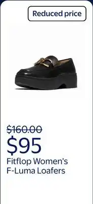 Walmart Fitflop Women's F-Luma Loafers offer