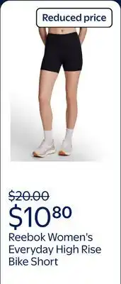 Walmart Reebok Women's Everyday High Rise Bike Short, 5 Inseam offer