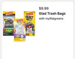 Walgreens Glad Trash Bags offer