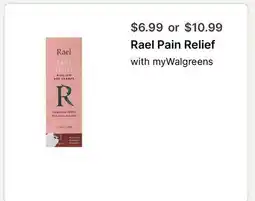 Walgreens Rael Pain Relief offer