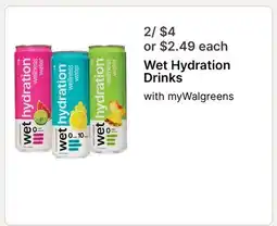 Walgreens Wet Hydration Drinks offer