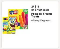 Walgreens Popsicle Frozen Treats offer