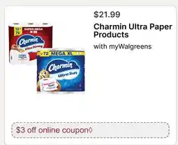 Walgreens Charmin Ultra Paper Products offer