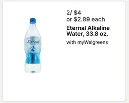 Walgreens Eternal Alkaline Water offer